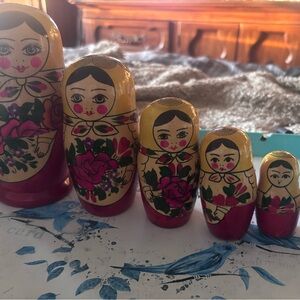 Handmade and Handpaintd traditional Russian Matryoshka dolls.🪆 7